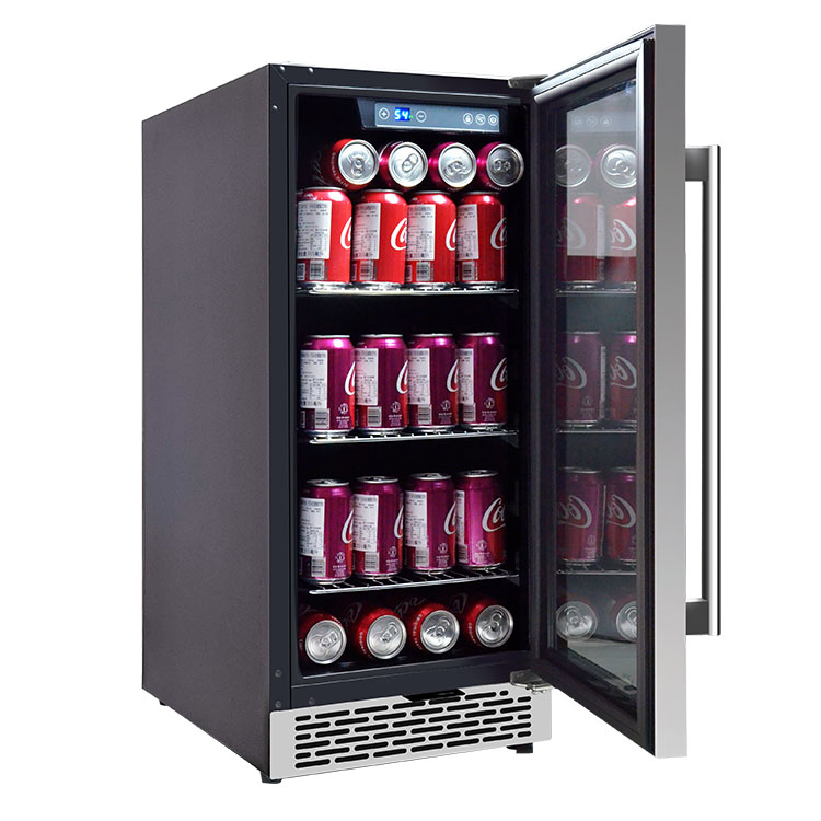 Wine Beer Dual Zone - Refrigerador de bebidas pequeño OEM, refrigeradores