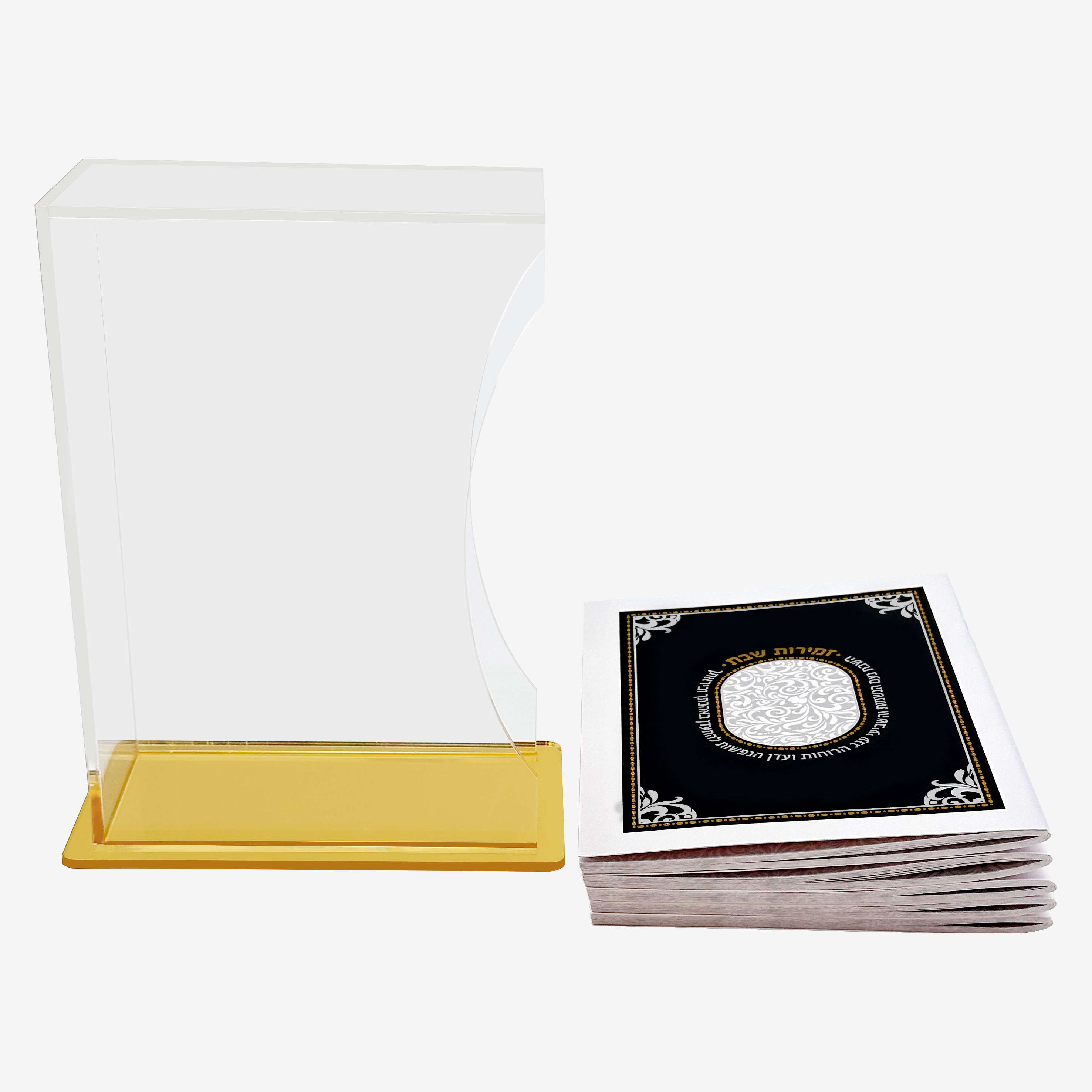 Cocktail Shaker Set - Caja de Zemirot de Acrílico Judaica