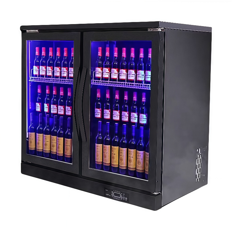 Mini congelador de exhibición  - Wine Beer Dual Zone reseña y precio