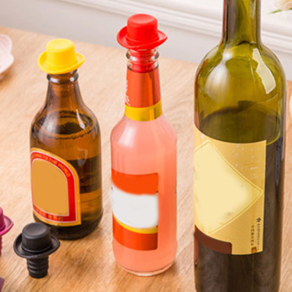4 tapones de silicona para bot - Wine Beer Hat reseña y precio